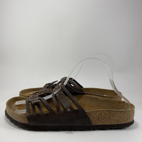 Birkenstock Granada Oiled Leather Sandals Womens Size 41 US 10-10.5 Soft FB - Picture 4 of 9